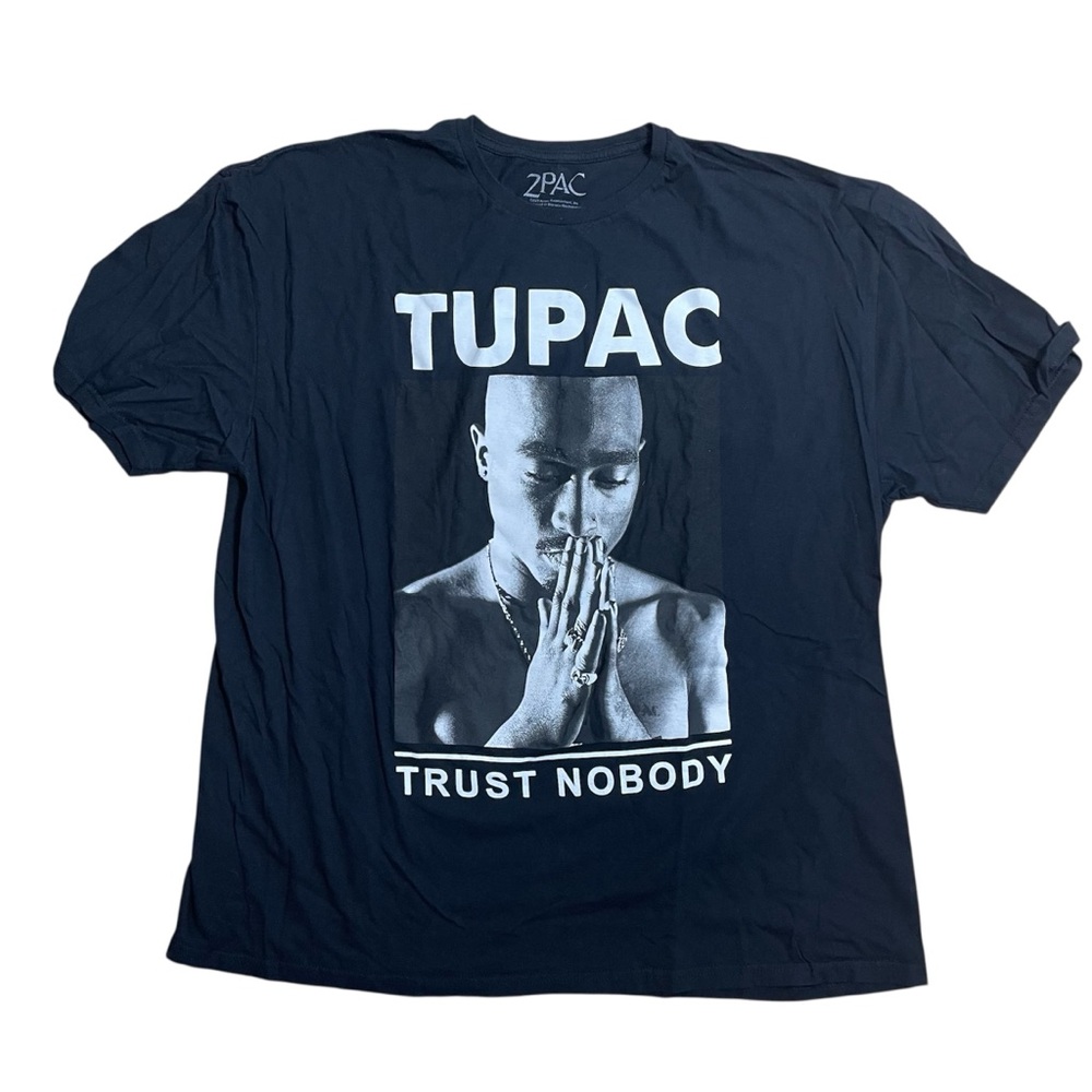 Tupac T-Shirt 3XL Trust Nobody Graphic Rap Tee Hip Hop Black 2PAC 90s music